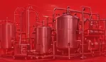 Industrial tanks illustration